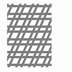 Grid Pattern Seamless Monochrome Large Garden Flag (two Sides) by Celenk