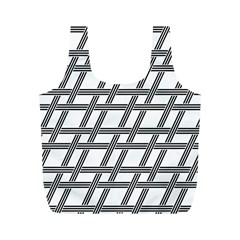 Grid Pattern Seamless Monochrome Full Print Recycle Bags (m)  by Celenk