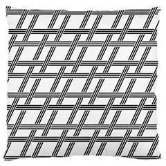 Grid Pattern Seamless Monochrome Standard Flano Cushion Case (one Side) by Celenk