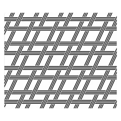 Grid Pattern Seamless Monochrome Double Sided Flano Blanket (small)  by Celenk