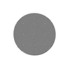 Diagonal Stripe Pattern Seamless Magnet 3  (round)