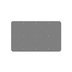 Diagonal Stripe Pattern Seamless Magnet (name Card)