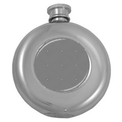 Diagonal Stripe Pattern Seamless Round Hip Flask (5 Oz) by Celenk