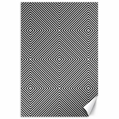 Diagonal Stripe Pattern Seamless Canvas 24  X 36  by Celenk