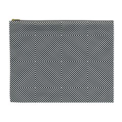 Diagonal Stripe Pattern Seamless Cosmetic Bag (xl) by Celenk