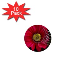 Fantasy Flower Fractal Blossom 1  Mini Buttons (10 Pack)  by Celenk