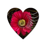 Fantasy Flower Fractal Blossom Heart Magnet Front