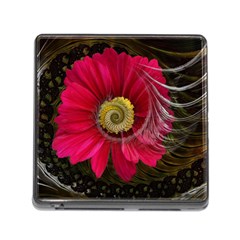 Fantasy Flower Fractal Blossom Memory Card Reader (square) by Celenk