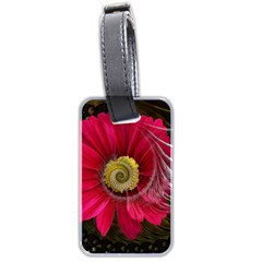 Fantasy Flower Fractal Blossom Luggage Tags (two Sides) by Celenk