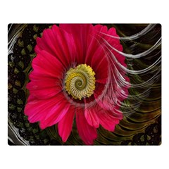 Fantasy Flower Fractal Blossom Double Sided Flano Blanket (large)  by Celenk