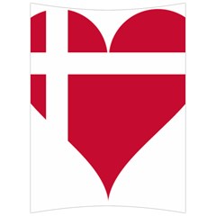 Heart Love Flag Denmark Red Cross Back Support Cushion