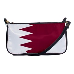 Heart Love Flag Qatar Shoulder Clutch Bags