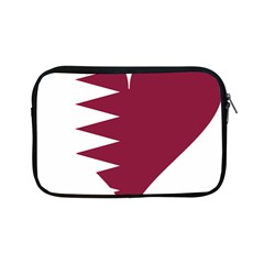 Heart Love Flag Qatar Apple Ipad Mini Zipper Cases by Celenk