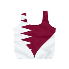 Heart Love Flag Qatar Full Print Recycle Bags (s)  by Celenk