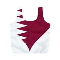 Heart Love Flag Qatar Full Print Recycle Bags (m)  by Celenk