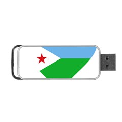 Heart Love Flag Djibouti Star Portable Usb Flash (one Side) by Celenk