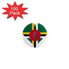 Heart Love Flag Antilles Island 1  Mini Magnets (100 Pack) 