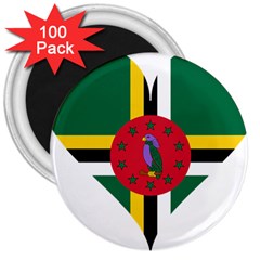 Heart Love Flag Antilles Island 3  Magnets (100 Pack)