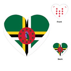 Heart Love Flag Antilles Island Playing Cards (heart)  by Celenk