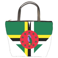 Heart Love Flag Antilles Island Bucket Bags