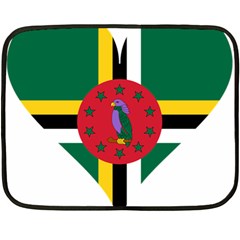 Heart Love Flag Antilles Island Fleece Blanket (mini) by Celenk