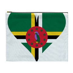 Heart Love Flag Antilles Island Cosmetic Bag (xl) by Celenk