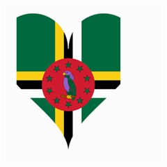 Heart Love Flag Antilles Island Small Garden Flag (two Sides)