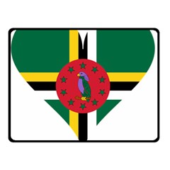 Heart Love Flag Antilles Island Double Sided Fleece Blanket (small)  by Celenk