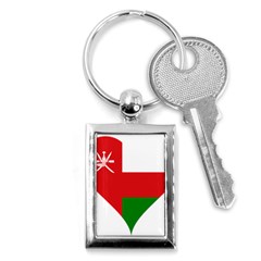 Heart Love Affection Oman Key Chains (rectangle) 