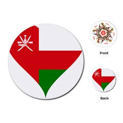 Heart Love Affection Oman Playing Cards (round)  by Celenk