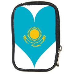 Heart Love Flag Sun Sky Blue Compact Camera Cases by Celenk