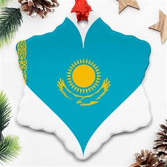 Heart Love Flag Sun Sky Blue Ornament (snowflake) by Celenk