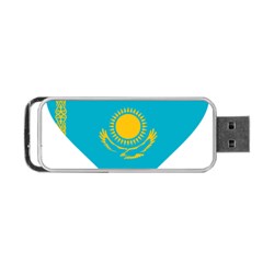 Heart Love Flag Sun Sky Blue Portable Usb Flash (one Side) by Celenk