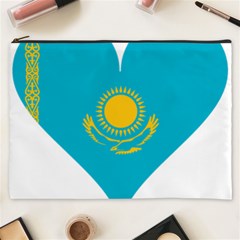 Heart Love Flag Sun Sky Blue Cosmetic Bag (xxxl) 