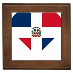 Heart Love Dominican Republic Framed Tiles by Celenk