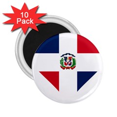 Heart Love Dominican Republic 2 25  Magnets (10 Pack)  by Celenk