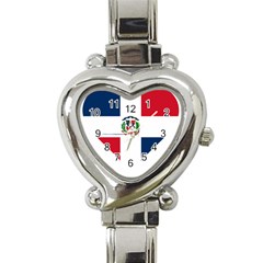 Heart Love Dominican Republic Heart Italian Charm Watch by Celenk