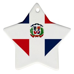 Heart Love Dominican Republic Star Ornament (two Sides) by Celenk