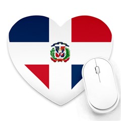 Heart Love Dominican Republic Heart Mousepads