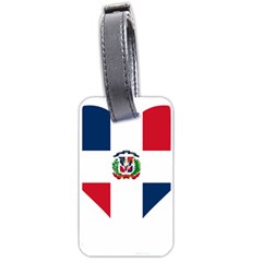 Heart Love Dominican Republic Luggage Tags (one Side)  by Celenk