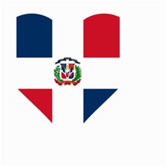 Heart Love Dominican Republic Small Garden Flag (two Sides)