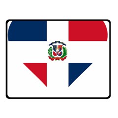 Heart Love Dominican Republic Double Sided Fleece Blanket (small)  by Celenk