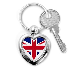 Heart Love Heart Shaped Flag Key Chains (Heart) 