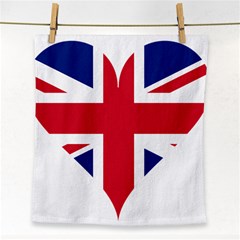 Heart Love Heart Shaped Flag Face Towel