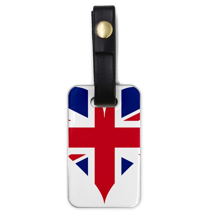 Heart Love Heart Shaped Flag Luggage Tags (One Side) 