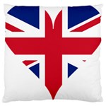 Heart Love Heart Shaped Flag Large Cushion Case (One Side) Front