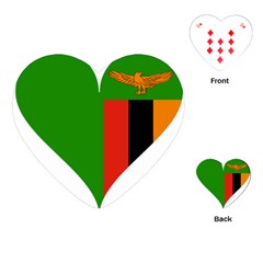 Heart Love Heart Shaped Zambia Playing Cards (heart)  by Celenk