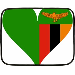 Heart Love Heart Shaped Zambia Double Sided Fleece Blanket (mini) 