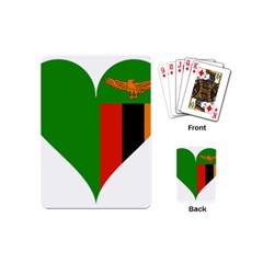 Heart Love Heart Shaped Zambia Playing Cards (mini)  by Celenk