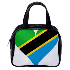 Heart Love Tanzania East Africa Classic Handbags (one Side) by Celenk